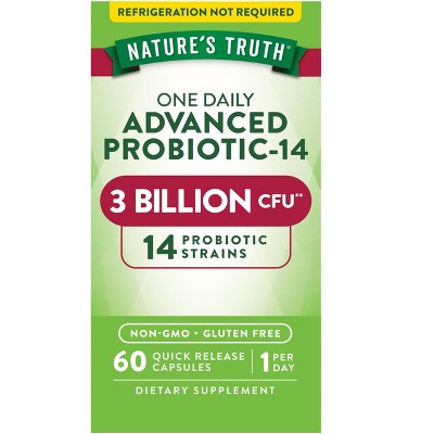 Nature's Truth Probiotics For Men and Women | 3 Billion CFU | 60 Capsules