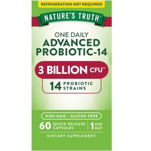 Nature's Truth Probiotics For Men and Women | 3 Billion CFU | 60 Capsules - 1 of 4