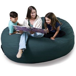 Big Joe Bean Bag Chair with Removeable Cover, Foam Filled, Multiple Sizes and Fabrics, All Ages - 1 of 4