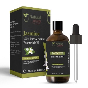 Natural Way Jasmine Essential Oil | Premium Grade Essential Oils for Hair Care, Oil for Skin, Aromatherapy, & Diffuser | 4 Fl Oz (120 mL) - 1 of 4