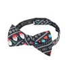 Jacob Alexander Men's Santa Claus Gifts Hearts Snowflakes Diagonal Pattern Traditional Freestyle Self-Tie Bow Tie - 2 of 3