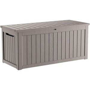 BI&SEA 230 Gallon Waterproof Deck Box-248,Lockable Resin Storage Box for Patio Furniture Cushions Garden Tools and Outdoor Delivery Storage - 1 of 4