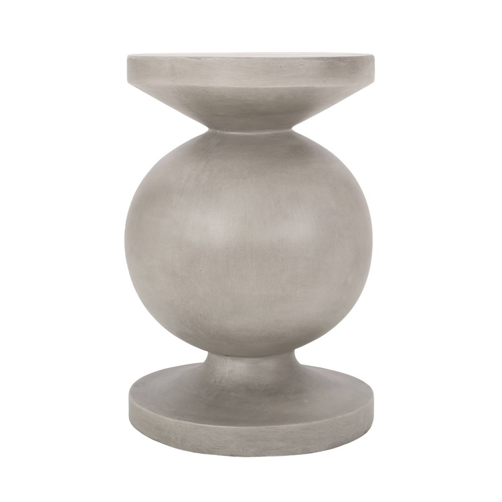 Photos - Coffee Table Cayce Outdoor Light Weight Concrete Round Side Table - Christopher Knight