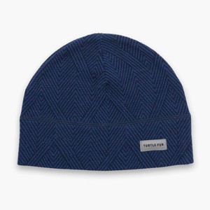 Turtle Fur Carefree Merino Wool Beanie - Adult Knit Winter Cold Weather Hat, Diagonal Stride - 1 of 3