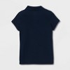 Girls' Short Sleeve Pique Uniform Polo Shirt - Cat & Jack™ - 2 of 3
