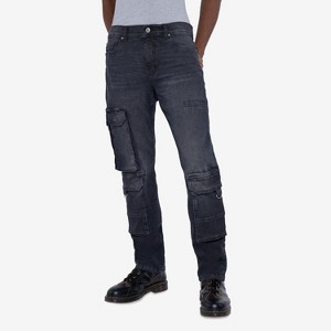 RAW X Men's Multi Cargo Pocket Denim Pants - 1 of 4