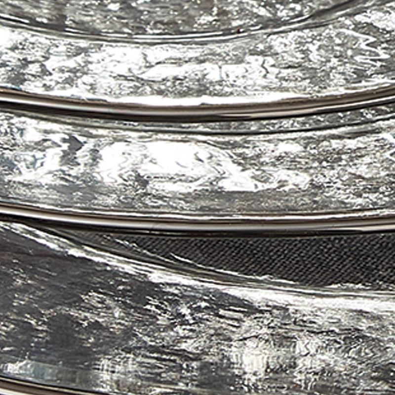 Split P Metallic Rim Glass Serving Platter - Silver, 3 of 4