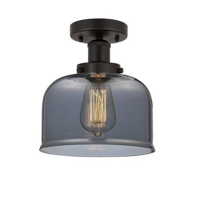 Bell - 1 Light Semi-Flush Mount In Industrial Style-8.25 Inches Tall and 6.5 Inches Wide