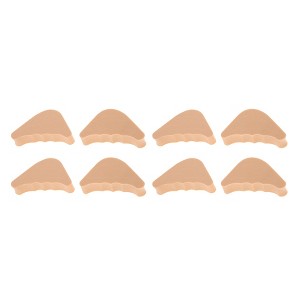 Unique Bargains Soft Round Head Wavy Hole Toe Plugs 4 Pairs - 1 of 4