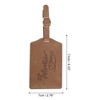 Unique Bargains Embossed Adventure Luggage Tag 1 Pc - 2 of 4
