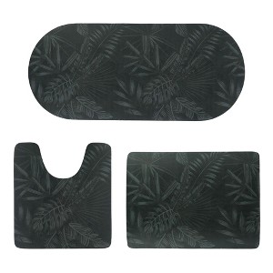 Evideco French Home Goods Decorative  Bath Mats – Ultra Absorbent Quick Dry Rug with Anti-Slip Rubber Backing - 1 of 4