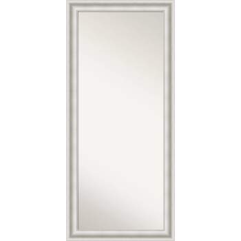 Parlor Framed Full Length Floor Leaner Mirror White - Amanti Art