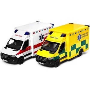 KiNSMART - Mercedes-Benz Sprinter Ambulance Truck Edition 2 Set 1:48 Scale 5" Die Cast Metal Modle Toy - 1 of 1