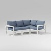 POLYWOOD 4pc EDGE Modular Deep Seating Outdoor Patio Sectional Sofa Furniture Set - 3 of 3