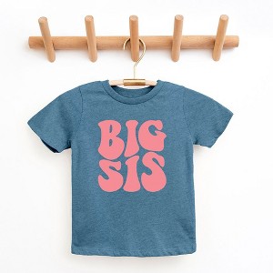 The Juniper Shop Big Sis Wavy Toddler Short Sleeve Tee - 1 of 2