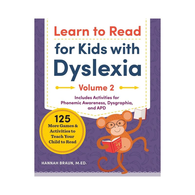 Learn to Read for Kids with Dyslexia, Volume 2 - by  Hannah Braun (Paperback), 1 of 2