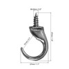 Unique Bargains Zinc Alloy Wall-Mounted Ceiling Hooks with Hardware for Hanging Chandelier - 2 of 4