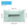 Unique Bargains Car Sun Visor Seat PU Leather Adjustable Elastic Straps Tissue Box Holders 2 Pcs - 2 of 4