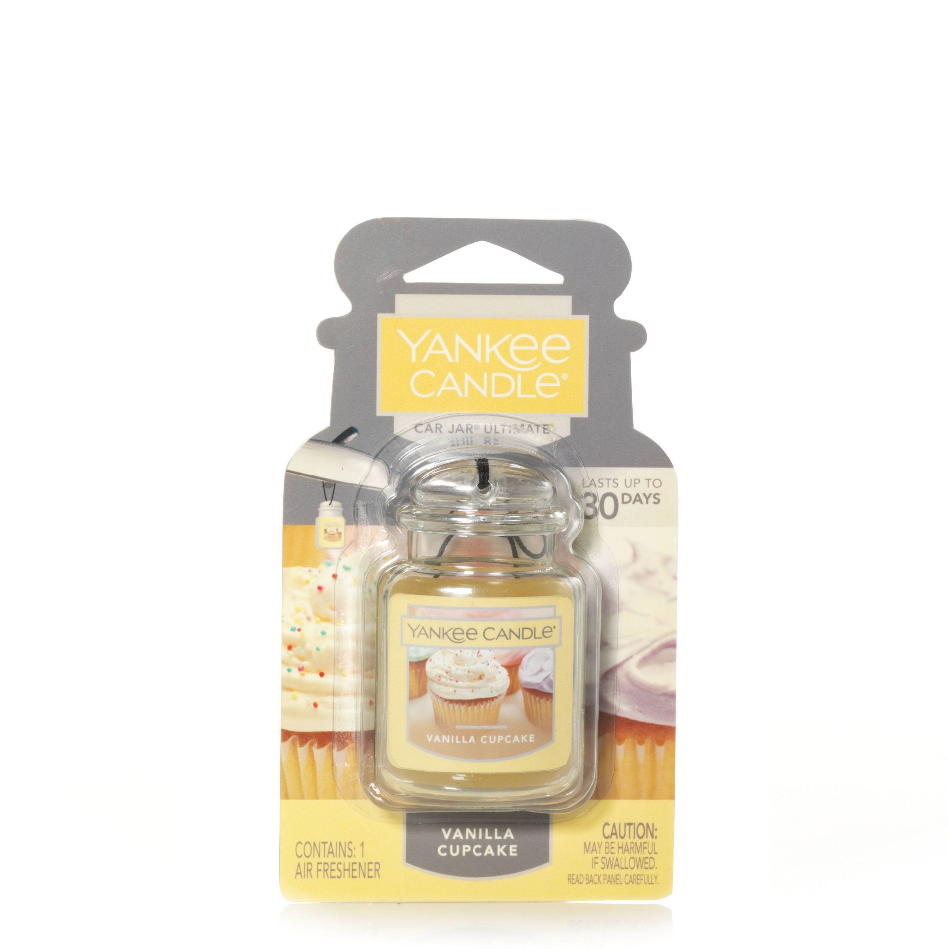 Yankee Candle Auto Car Jar Ultimate Air Freshener Vanilla Cupcake