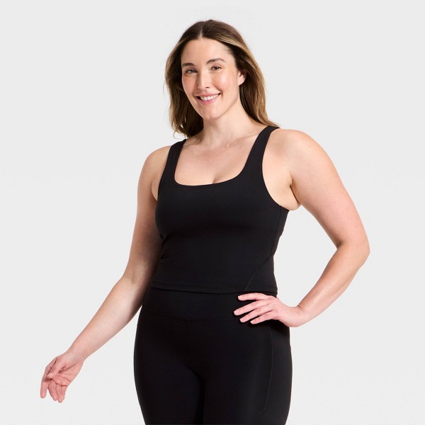 Top deportivo de cuello cuadrado y corte ultra corto para mujer - All In Motion™ 4