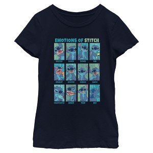 Girl's Lilo & Stitch Emotions of 626 T-Shirt - 1 of 4