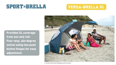 Versa-Brella XL Red Portable Sun Shade Umbrella