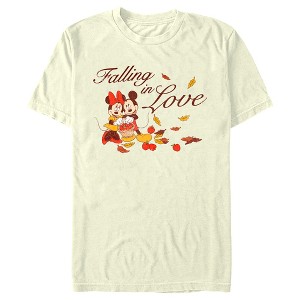 Men's Mickey & Friends Falling In Love T-Shirt - 1 of 4