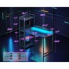 Itopfox Reversible Gaming Desk with USB Charging Port and LED Lights, Computer Desk with Storage Shelves & Monitor Stand, Study Table for Home Office - 3 of 4