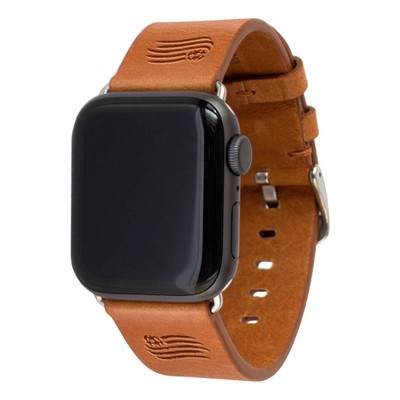 MLS New England Revolution Apple Watch Compatible Leather Band - Tan