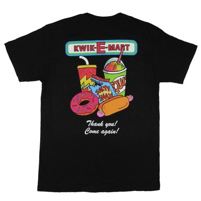 The Simpsons Men's Kwik-E-Mart Thank You Come Again Bart T-Shirt