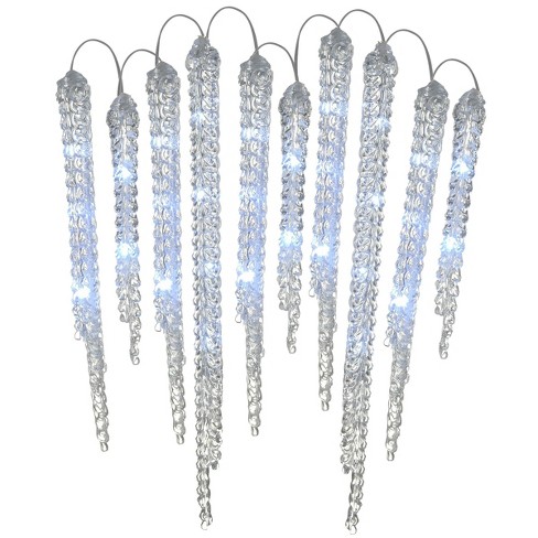 10ct Led Crystal Icicle Christmas String Lights - National Tree Company :  Target