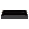Kate and Laurel Lipton Tray, 16.5x12.25, Black and Silver - 2 of 4