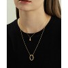 Bearfruit Jewelry Sterling Silver 18k Gold Plated Jacqueline Teardrop Necklace - 4 of 4