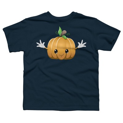 Boy's Design By Humans Halloween Pumpkin Monster 6 By LironPeer T-Shirt