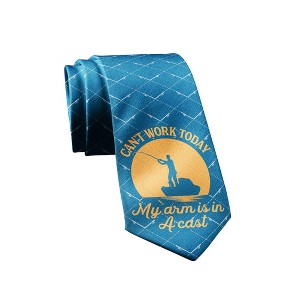 Coolest Pop Necktie Novelty Ties for Men Funny Ties for Dad Hilarious Neckties for Guys - Crazy Dog Tie - 1 of 4