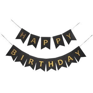 Unique Bargains Birthday Decorations Party Supplies Banner - 1 of 4