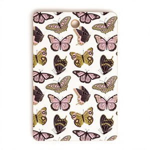 Jessica Molina Texas Butterflies Blush and Gold Cutting Board Rectangle - Deny Designs - 1 of 3