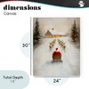 Stupell Industries Santa's Visit Sleigh Ride Canvas Art - 4 of 4