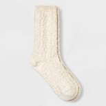 Women's Cotton Textured Light Sparkle Boot Crew Socks - Universal Thread™ 4-10