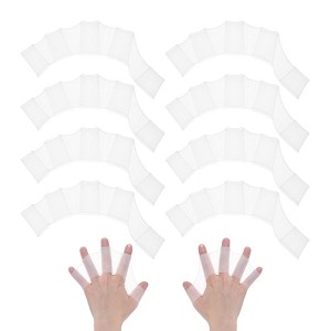 Unique Bargains Silicone Swimming Gloves Webbed Gloves Half-Finger Frog Type for Diving 4 Pairs - 1 of 4