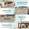 Entryway Shoe Storage Cabinet with Bench, Hidden Shoes Rack - 3 of 4