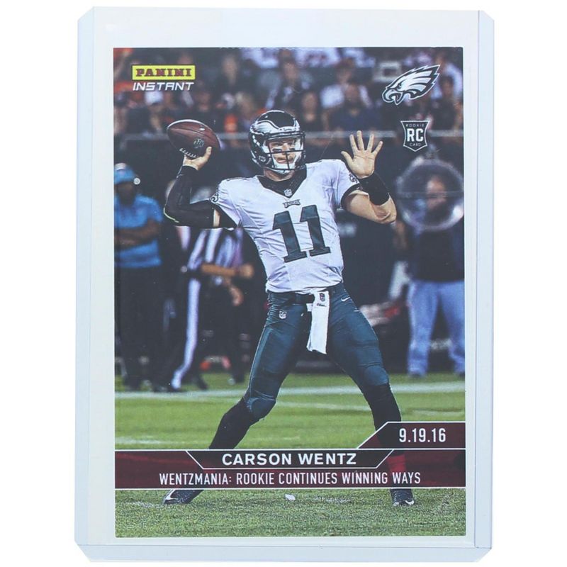 Panini America NFL Philadelphia Eagles Carson Wentz #46 2016 Panini Instant Base Card, 1 of 2