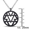 EVERLY JEWELRY | Sterling Silver V1969 ITALIA Openwork Necklace Black Rhodium Plated - 17 inch - 4 of 4