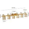 Crystal Bathroom Vanity Light， Modern Bathroom Vanity Light Fixtures Over Mirror Modern Crystal Vanity Lighting - 4 of 4