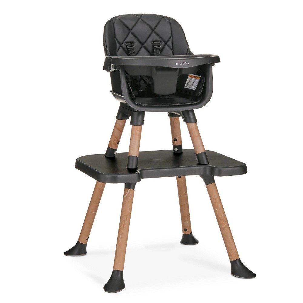 Dream On Me Luna 4 in 1 Standard Convertible Highchair - Black