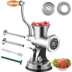 VEVOR Meat Grinder Manual 304 Stainless Steel Hand Operated Meat Grinder Multifunctional Crank Sausage Maker Coffee Powder Grinder - 1 of 4