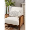 14"x23" Oversize Geometric Grace Diamond Woven Down Filled Lumbar Throw Pillow - Saro Lifestyle - 3 of 3