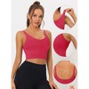 Allegra K Women's Workout Fitness Padded Longline Wireless Yoga Sports Bras 2 Pcs - 3 of 4