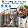 48'' Dog Crate Furniture, 3-in-1 Wooden Dog Kennel with 3 Lockable Doors, Heavy Duty Metal Frame & Sturdy Panels - 3 of 4
