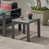 NicBex Modern Aluminum Outdoor End Table Outdoor Side Table, Outdoor Coffee Table Patio Table Small Table Outdoor Table for Backyard, Balcony, Porch - 3 of 4